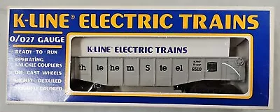 K-line K-6510 O/O-27 Gauge Electric Trains Bethlehem Steel Gondola. (11Q) • $16.95