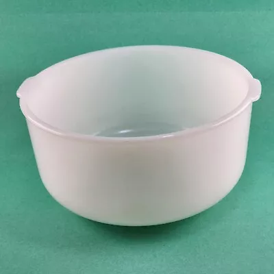 Glasbake White 19CJ Mixing Bowl Made For Sunbeam Mixmaster Mixer Vintage 9.25x5  • £33.73