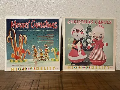 2 Vintage Christmas Albums/Vinyl Records 1950’s Crown Records Christmas Ephemera • $14