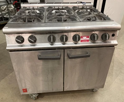 £695 • Buy Falcon 6 Burner Twin Door Mobile Commercial Gas Cooker Model G3101