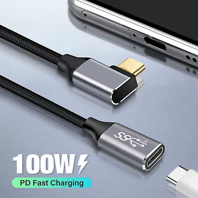 $10.59 • Buy USB C Male To Female 100W Fast Charging Data Sync Cable For MacBook Air IPad Pro