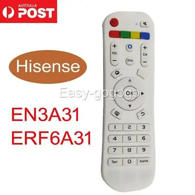 En3a31 Erf6a31 Hisense Tv Remote Control=en3y39h 40k390pa 50k390pad 55k390pad • $12.45