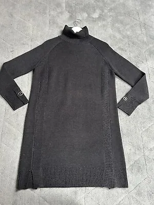BNWT Tara Jarmon Dark Grey Knit Wool Blend Jumper Dress Size 8 • £75