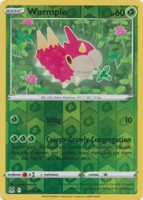 $0.99 • Buy Wurmple - 006/196 Lost Origin Reverse Holo Common Pokemon - NM/MINT