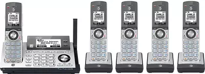 AT&T 5 Handset Connect To Cell Cordless Answering System With Smart Call Block & • $84.99