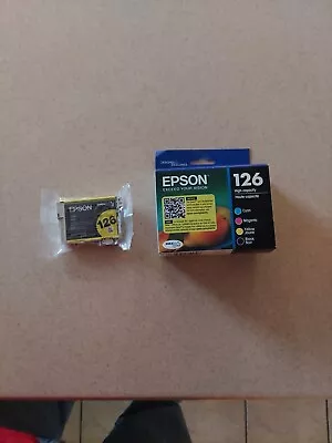 Epson 126 T126120-BCS Black/Cyan/Magenta/Yellow (+1) Ink Cartridges - 5 Pieces  • $29.99