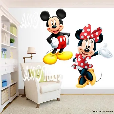 Mickey And Minnie Wall Decal (Inspired) • $22.99