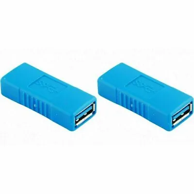 $3.24 • Buy 2-PACK USB 3.0 Type A Female To Female Adapter Coupler Gender Changer Connector