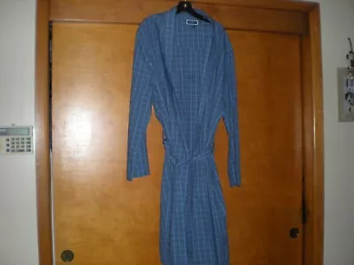 Club Room Men's Blue Plaid Robe - One Size • $17.99