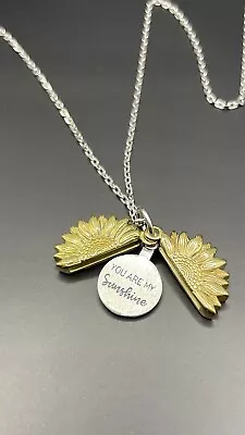 Unisex Silver 925 And Brass Necklace “YOU ARE MY SUNSHINE” Brand New. • £14.99