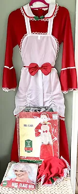 Mrs. Claus Costume X 502 Adult Dress Bonnet Wig Mere Noel - Size Medium • $50