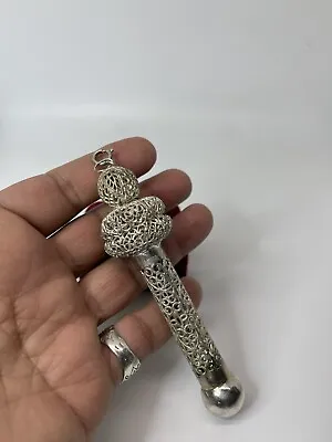 Vintage Heavy Mezuzah Case Sterling Silver • $150