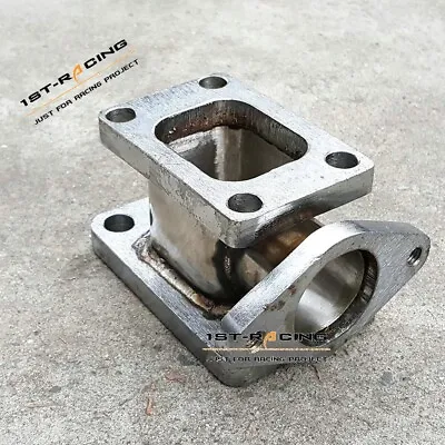 Cast Iron T3 To T4 Turbo Adapter Conversion With 38mm Wastegate Flange Outlet • $46.99