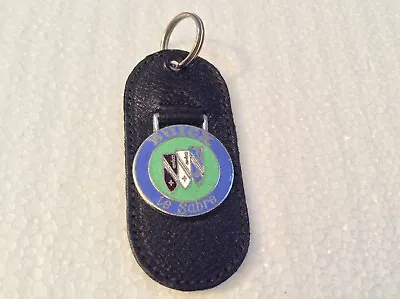 Vintage Leather Car Keychain Vintage Key Ring Fob Buick LeSabre And Green NOS • $22