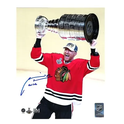 MARIAN HOSSA Signed Chicago Blackhawks 2015 SC Champs 8x10 Photo - 70481 A • $63.99