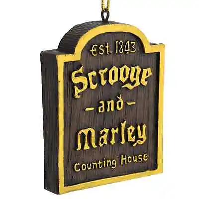 A Christmas Carol Scrooge & Marley Counting House Sign Ornament Xmas Story • $14.95