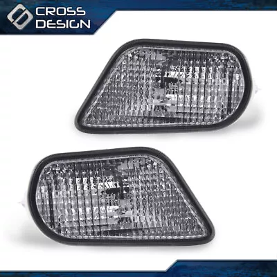 Side Marker Corner Parking Lights Turn Signals Set Smoke Fit For 98-02 Trans Am • $18.01