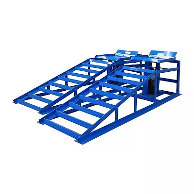 Auto Repairing Service Ramps With 11000lbs Lifter Jack Stand 44  Long Metal Ramp • $337.46