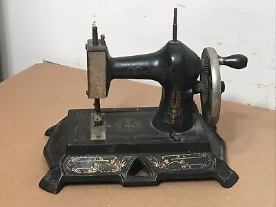 Antique Muller German Cast Iron Childs Hand Crank Sewing Machine • $199.99