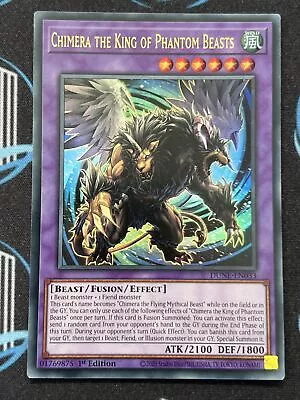 Yugioh Chimera The King Of Phantom Beasts DUNE-EN033 Ultra Rare 1st Ed NM-LP • £10.55