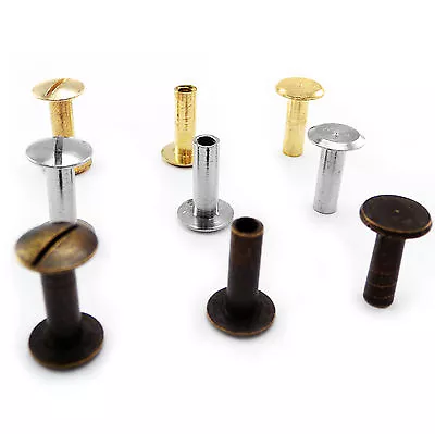£2.49 • Buy 13 Mm Binding Screws Posts Chicago Screws Interscrew Scrapbooking Book ADK
