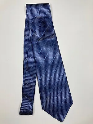 Milano Uomo Mens Formal Necktie 58 Lx3.75 W Blue Neck Tie  • $16