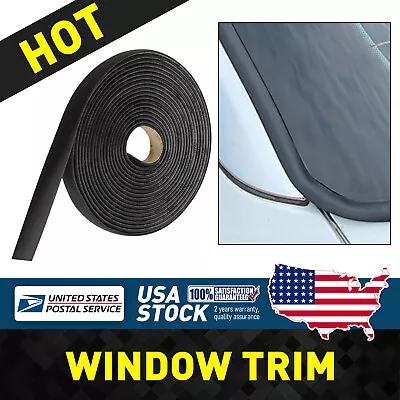 Car Door Glass Window Sealing Strips Seal Window Protector Accessories Rubber • $13.99