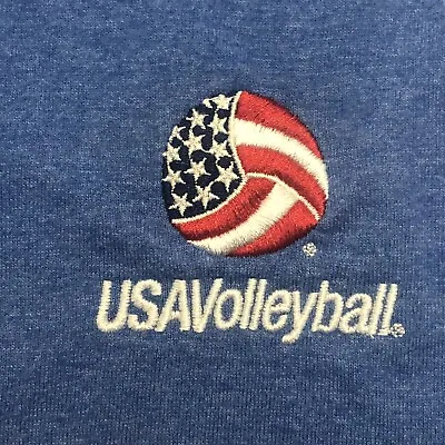 USA Vollyball Logo Embroidered Blue Tank Men’s Small Fruit Of The Loom Olympic • $10