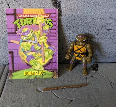 Tmnt Teenage Mutant Ninja Turtles Vintage Mini Mutants Donatello Nm Comp W Card • $29.74