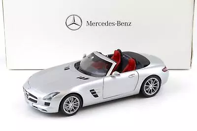 1:18 Minichamps Mercedes SLS AMG Roadster Iridium Silver DEALER VERSION • $140.61