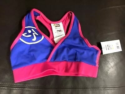 Zumba Move Me Bra Top Gym Training Sports Dance Workout Ladies Size 6 XS NEW • £6