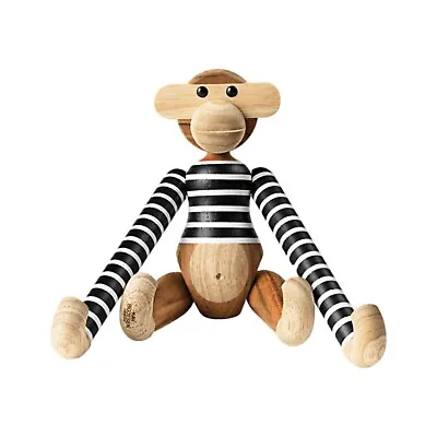 Kay Bojesen X NØ RGAARD PAA STRØ GET Black With White Stripes Teak/Limba Monkey • £159.94