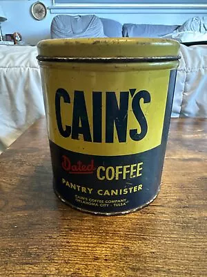 Vintage Cain’s Coffee Company Pantry Canister • $15