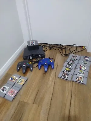 Nintendo N64 Aus PAL Console Plus Bulk Lot 10 Games And Adaptor Read Description • $600