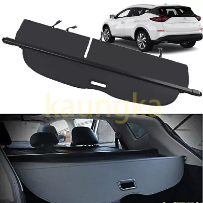 Rear Trunk Security Cargo Cover Privacy Black Shade For 2015-2021 Nissan Murano • $109.99