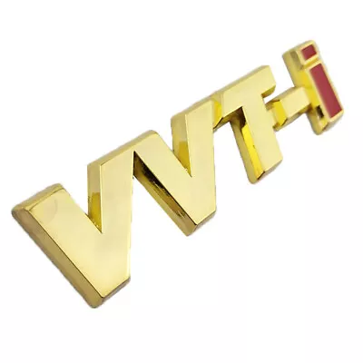 Gold Red 3D Metal Chrome Badge Emblem Decal Sticker VVT-i VVTi Car Styling UK • $6.20