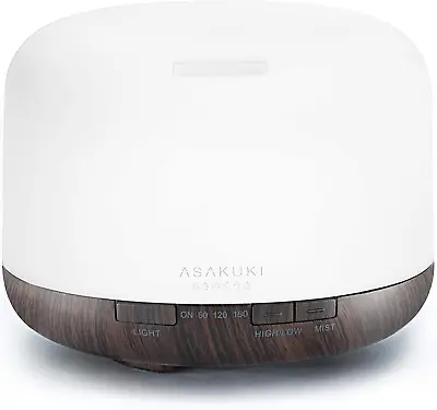 $44.97 • Buy ASAKUKI 500Ml Essential Oil Diffuser, 5 In 1 Ultrasonic Aromatherapy Fragrant Oi