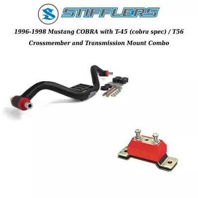 1996-1998 Mustang Cobra Stifflers Transmission Crossmember & Poly Mount T-45 T56 • $232.90