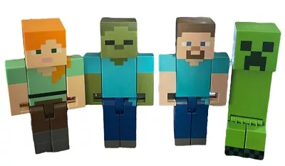 Minecraft Alex Zombie Steve Creeper Large Scale Action Figure 8.5  Collection • $39.98