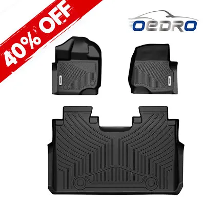 All Weather Floor Liners Mats For 2015-2024 Ford F-150 Super Crew Cab TPE Rubber • $83.99