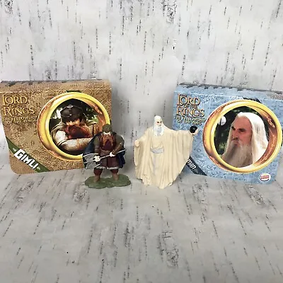 Lord Of The Rings Burger King Toy Saruman And Gimli Figures Cake Toppers 2001 • £8