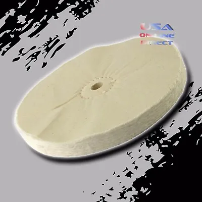 Loose Non-Stitched Cotton Polishing Buffing Wheel 6  X 40 Ply 5/8 Inch Buff Pads • $10.99