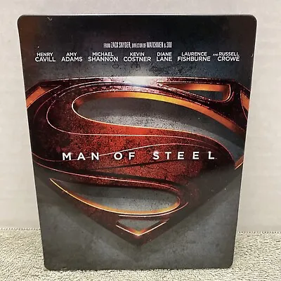 Man Of Steel (Blu-ray Disc SteelBook) Henry Cavill Russel Crowe Amy Adams • $19.99