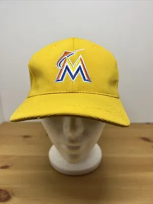 AutoNation Yellow Miami Marlins Hat Snapback • $9.99