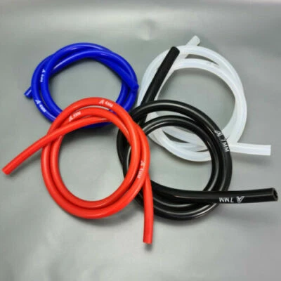 £3.66 • Buy 3-10mm Silicone Vacuum Hose Turbo Boost Pipe Water Air Hose Blue Red Black Clear