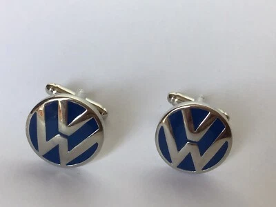 £6.99 • Buy VW Blue Silver Tone Cufflinks