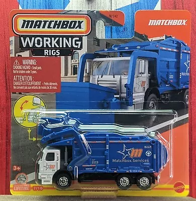 '24 Matchbox Garbage Truck King Xl Working Rigs Series Usa Stock!!! • $9.99