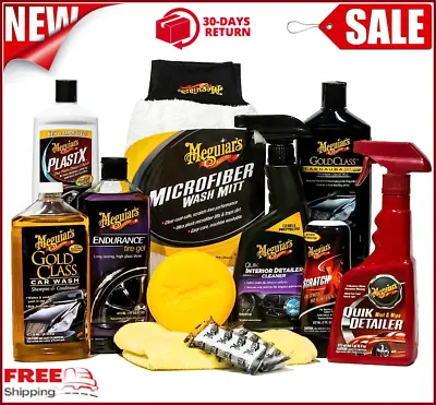 Meguiar's Complete Car Care Kit - Car Detailing Cleaner Shine Cleaning Supplies • $173.84