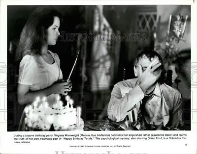 1981 Press Photo Melissa Sue Anderson & Lawrence Dane In  Happy Birthday To Me  • $12.99