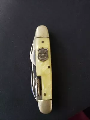 Vintage Imperial Prov. R.i. Boy Scout Knife 5 Blade Yellow Pearlized Handle  • $15.99